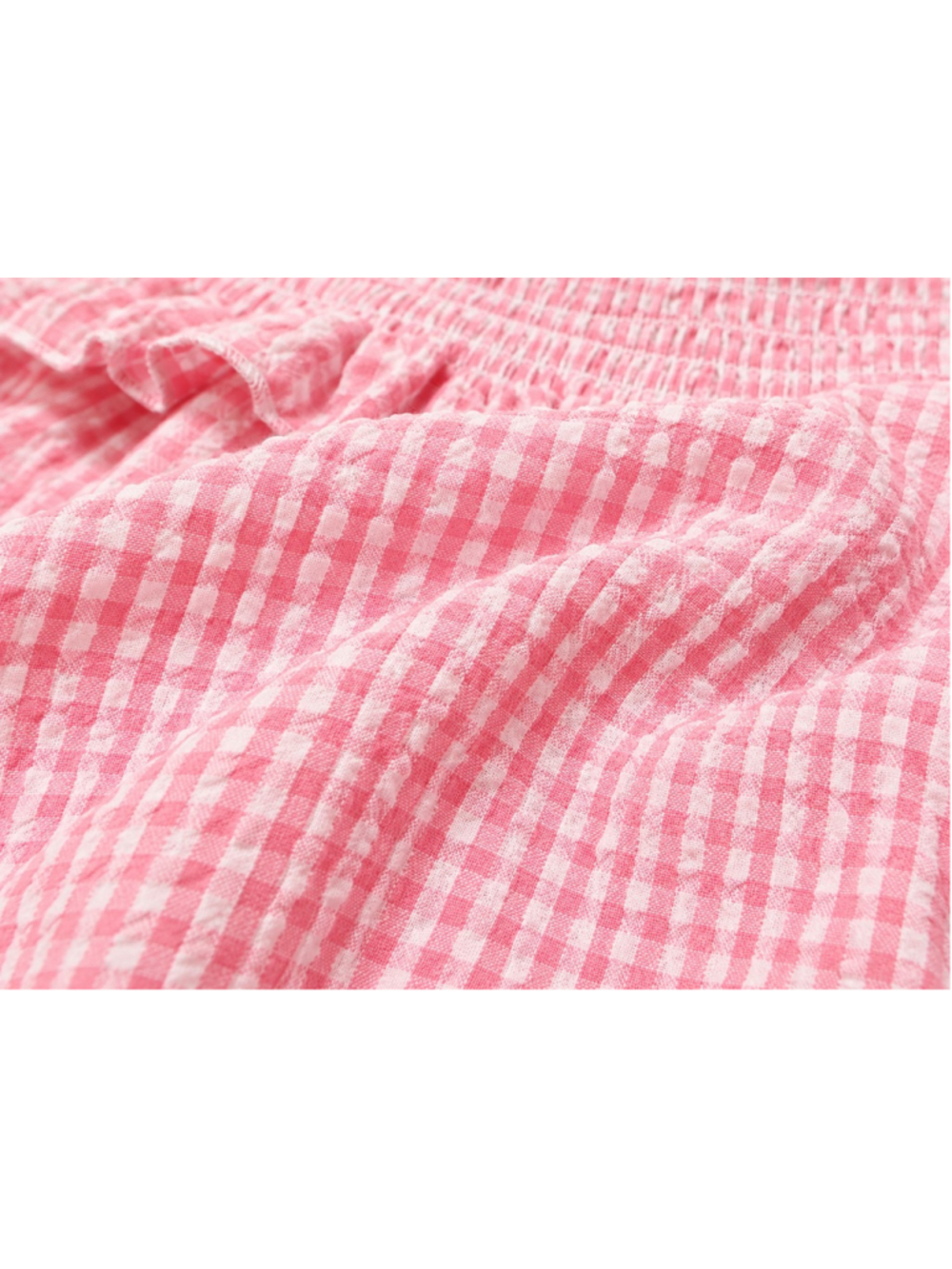 Simply Southern Pink White Gingham Seersucker Smocked Tiered Maxi Dress XXL Plus - Picture 8 of 10